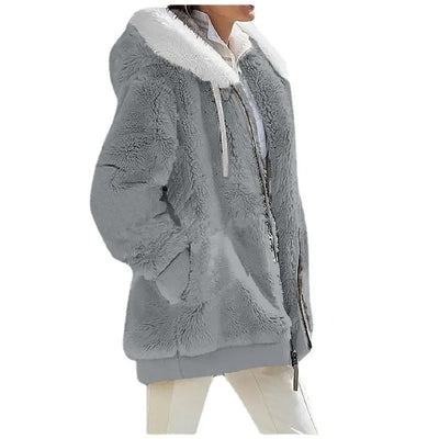 Veste polaire à capuche pour femmes