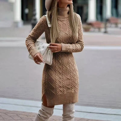 Alice - Robe tricotée à manches longues pour femme