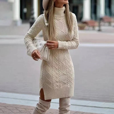 Alice - Robe tricotée à manches longues pour femme