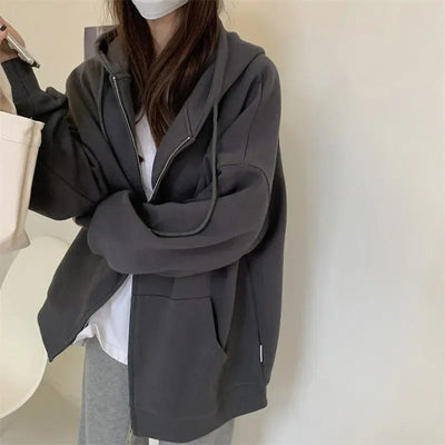 Alexandra - Veste zippée oversize