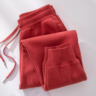 Alice - Pantalon long à taille élastique doublé en polaire pour femme