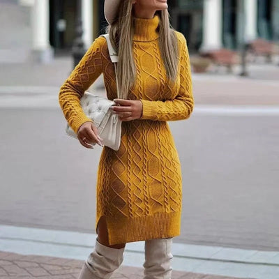 Alice - Robe tricotée à manches longues pour femme