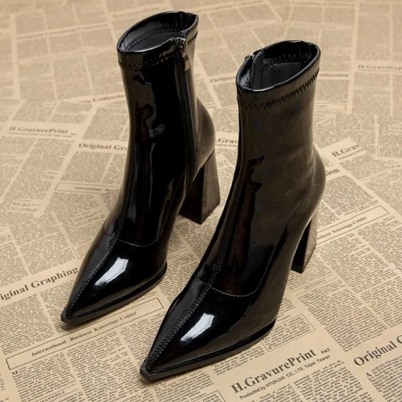 Amelia - Winter Plus Velvet Pointed Toe Boots