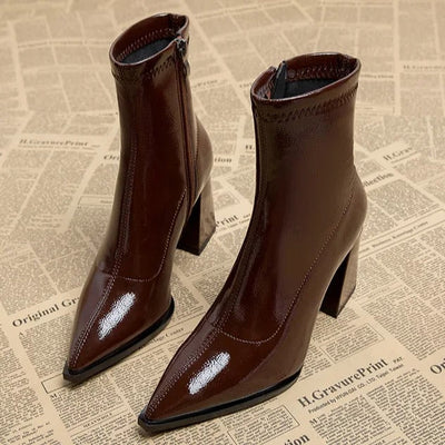 Amelia - Winter Plus Velvet Pointed Toe Boots