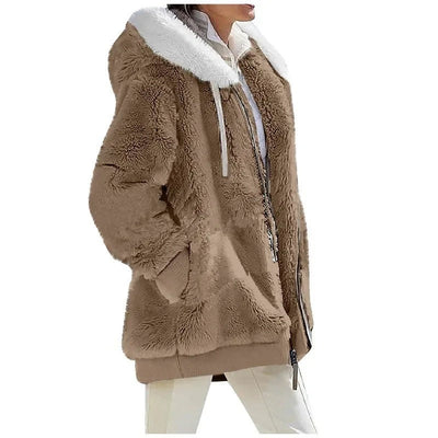 Veste polaire à capuche pour femmes