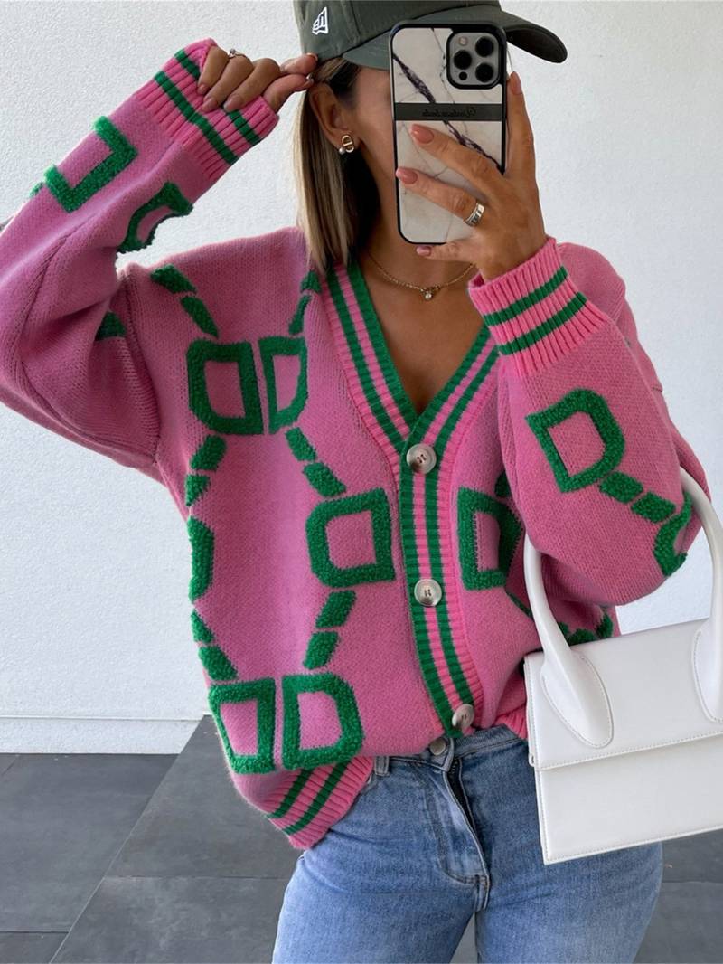 Daze - Cardigan tricoté à col en V