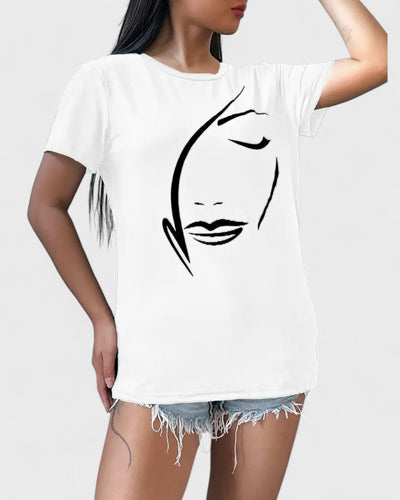 Zofia | T-shirt femme avec imprimé graphique