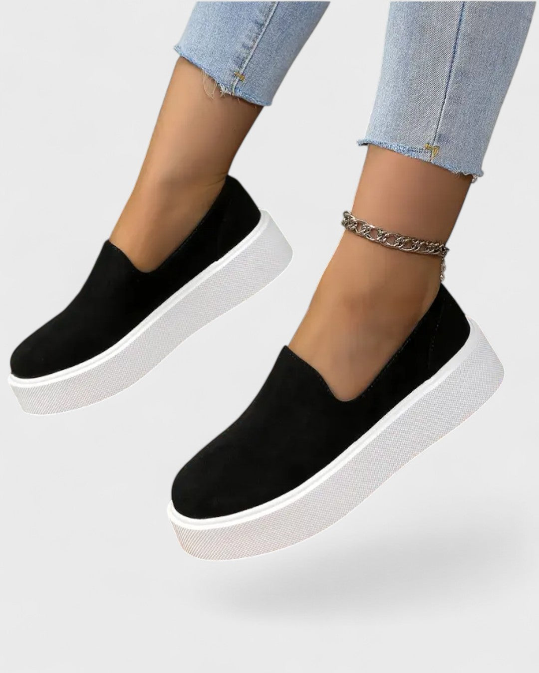 Zofia | Slip-ons noirs à plateforme