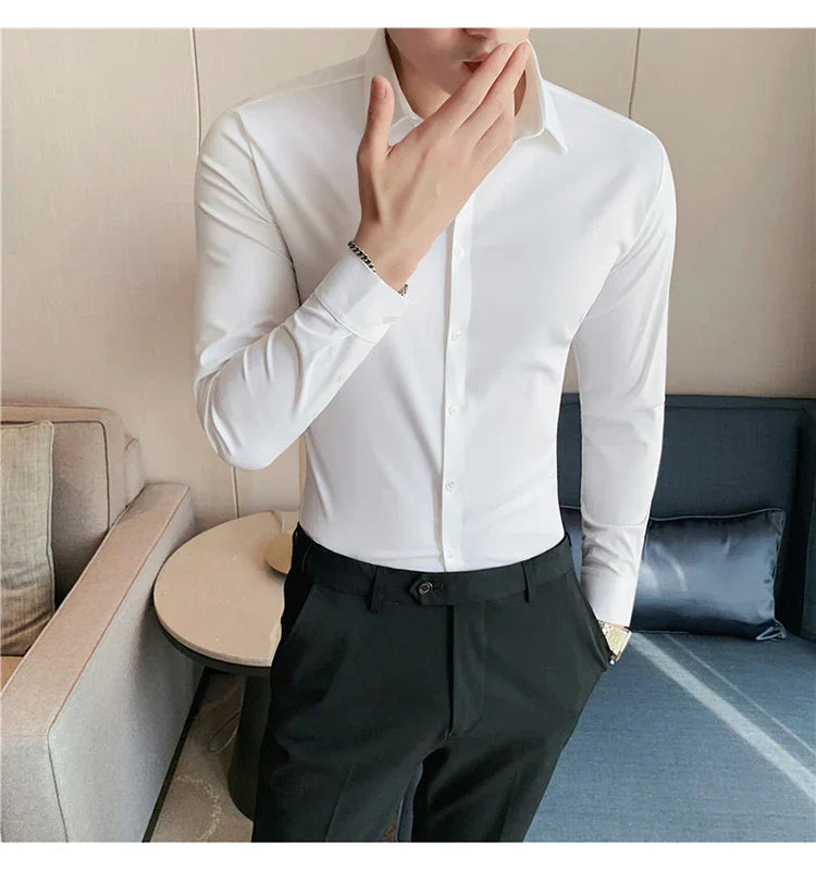 Albert - Chemise sans couture à haute élasticité pour hommes