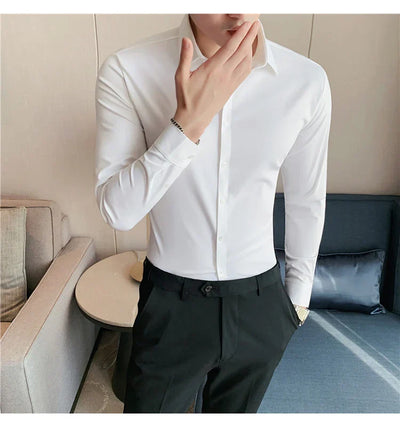 Albert - Chemise sans couture à haute élasticité pour hommes