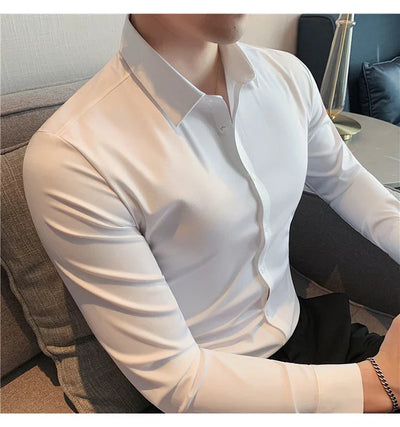Albert - Chemise sans couture à haute élasticité pour hommes