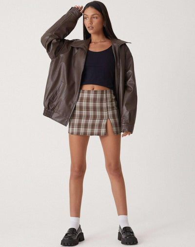 Adley - Veste en cuir ample pour femme