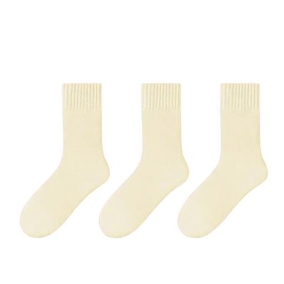 3 paires de chaussettes épaisses en laine pour femmes