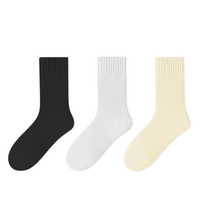3 paires de chaussettes épaisses en laine pour femmes