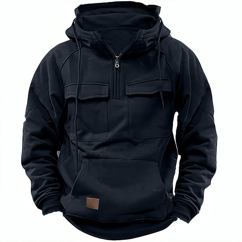 XAVIER | Hoodie d'hiver confortable avec fermeture éclair